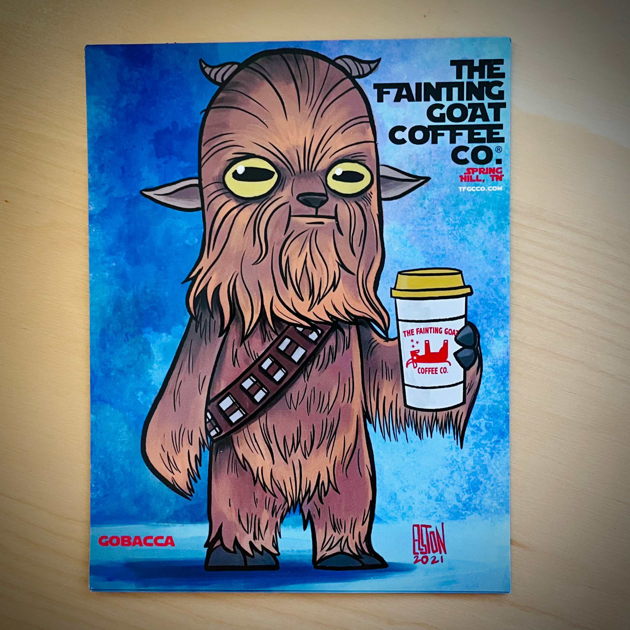 5/4 Magnet Gobacca | The Fainting Goat Coffee Co.